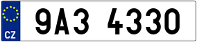 Trailer License Plate